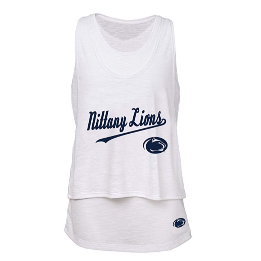 Penn State Nittany Lions Double Tier Layered Tank NWT Juniors L